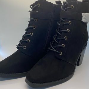 Brand new black booties